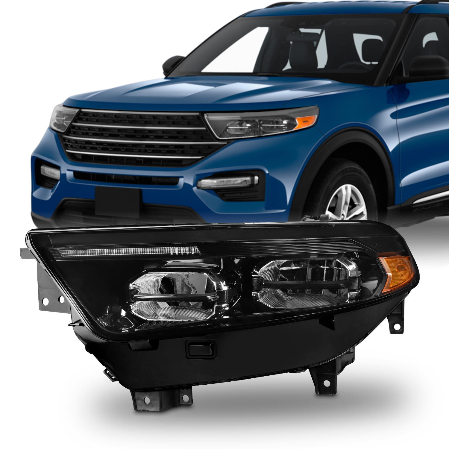 AKKON - Fit 2020 2021 2022 2023 Ford Explorer Base Model [Full LED] w ...
