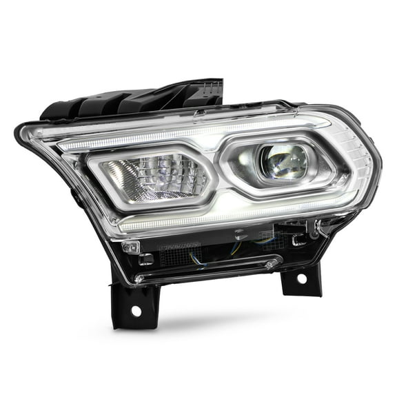 AKKON - Fit 2021 2022 2023 2024 Dodge Durango (Non Auto Leveling) Full LED DRL Switchback Projector Headlight Headlamp OE Style Driver Left Side