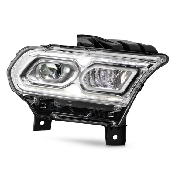 AKKON - Fit 2021 2022 2023 2024 Dodge Durango (Non Auto Leveling) Full LED DRL Switchback Projector Headlight Headlamp OE Style Passenger Right Side