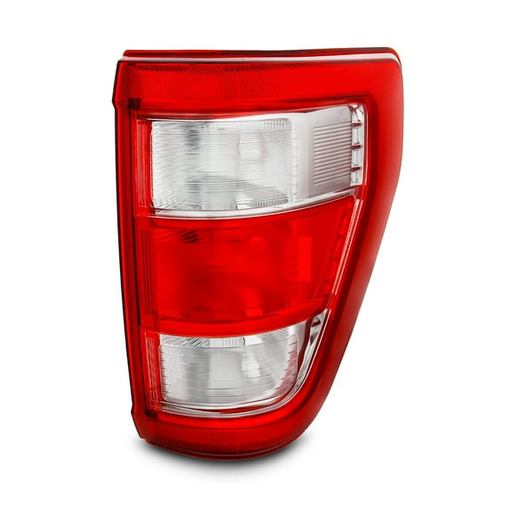 AKKON - Fit 2021 2022 2023 Ford F150 [Non-Blind Spot Hole] Halogen Type Tail Light Chrome Brake Lamp Passenger Right Side