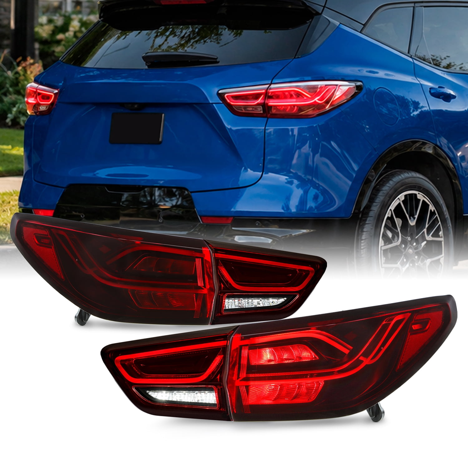 AKKON - Fit 2023 2024 2025 2026 Chevy Blazer LED Tail Lights Rear Brake ...
