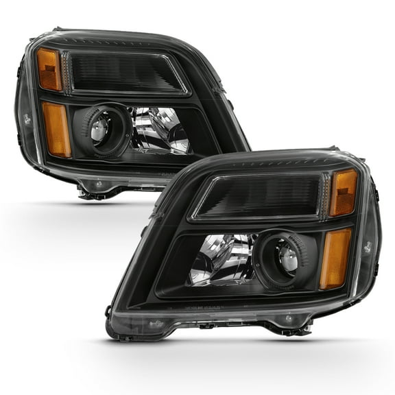 AKKON - Fits 10-15 GMC Terrain [Halogen Type] Original Manufacturer Style Headlights Assembly Black Housing Clear Lens