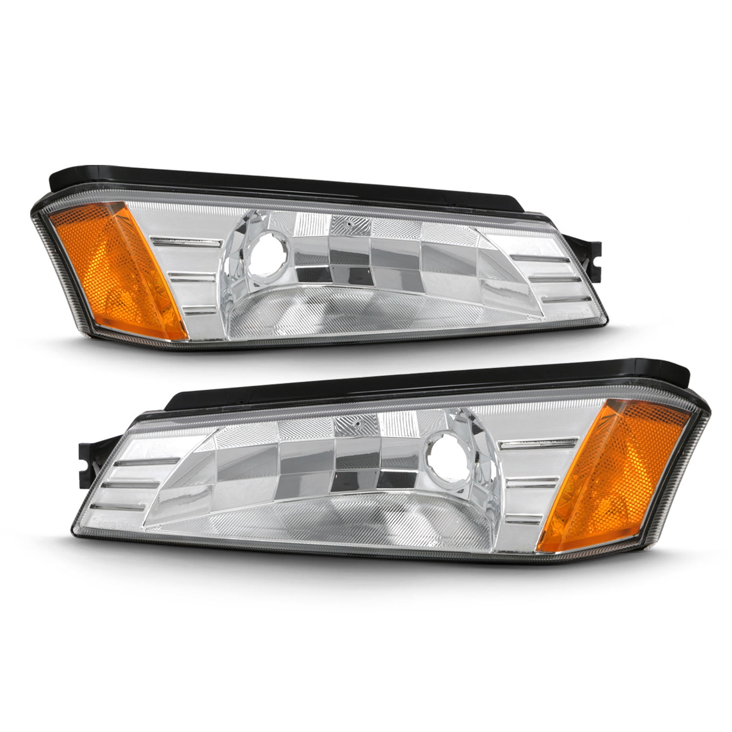 Clear Lens Fog Lights For 2002-2006 Chevy Avalanche 1500/2500 With Cladding – Direct Replacement, DOT/SAE Certified