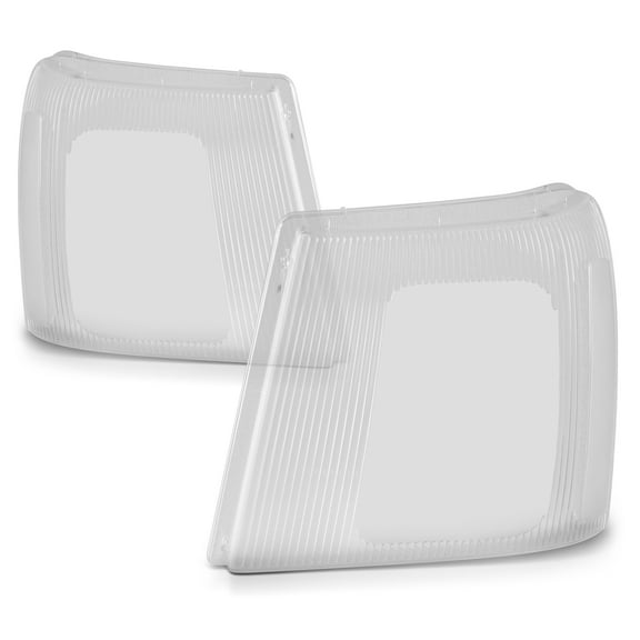 AKKON - Fits 2003 2004 2005 2006 Cadillac Escalade ESV EXT [HID Model] Headlights Clear Lens Cover Left+Right Pair