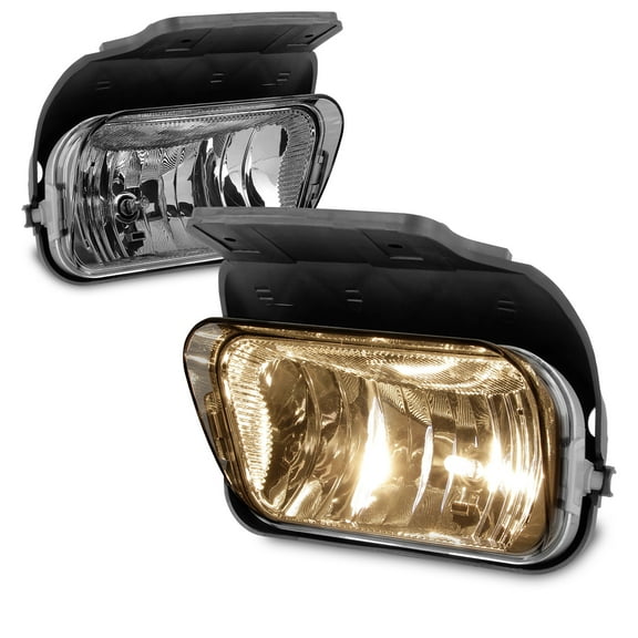 AKKON - Fits 2003-2006 Chevy Silverado Avalanche Bumper Driving Fog Lights Lamps - Chrome Housing
