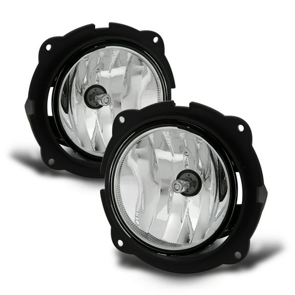 AKKON - Fits 2007-2012 Ford Escape Chrome Clear Brake Bumper Driving Fog Lights Pair Left+Right w/ Switch Bulb Wiring Harness