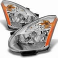 thumbnail image 1 of AKKON - Fits 2008-2014 Rogue SUV Halogen Type Clear Headlights Driver Left + Passenger Right Side Replacement Pair Set, 1 of 6