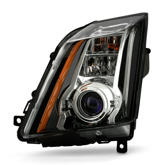 AKKON - Fits 2009-2014 Cadillac CTS-V LED DRL Running [HID/Xenon] w/ AFS Projector Black Headlight Driver Left Side Replacement