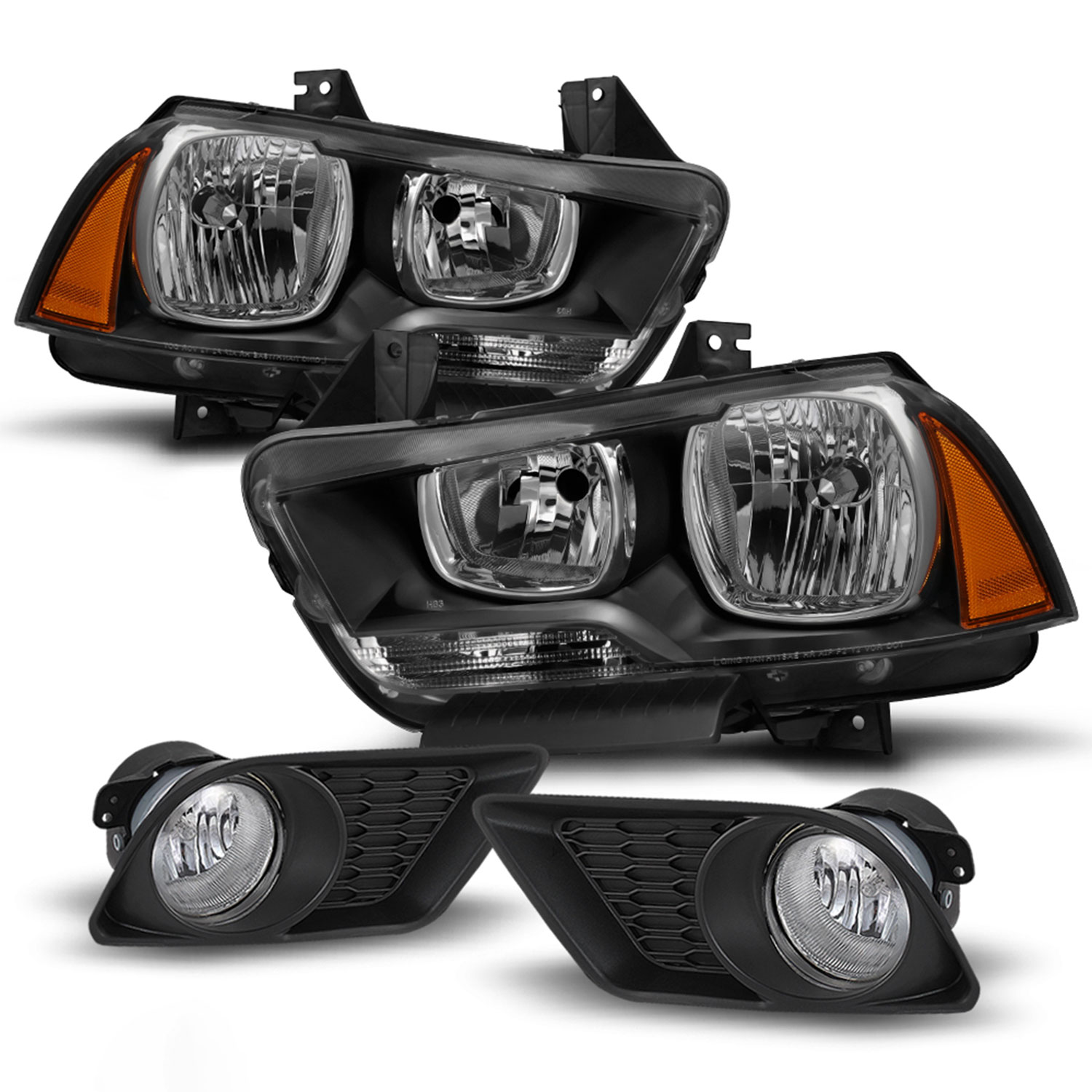 2011-2014 DODGE CHARGER SRT8 ORACLE LED PROJECTOR FOG HALO KIT-WATERPROOF