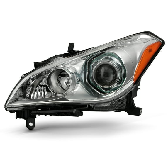 AKKON - Fits 2011 2012 2013 Infiniti M37 M56 2014 Q70 Sedan [HID/Xenon Type] w/ AFS Projector Chrome Headlight Driver Left Side
