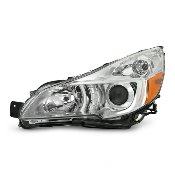 AKKON - Fits 2013 2014 Subaru Legacy | Outback Projector Chrome Headlights HeadLamp Driver Left Only