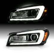 AKKON - Fits 2013-2016 GMC Acadia 2017 ] Projector Black Headlight Driver Left Replacement w/ [LED Tube] Parking