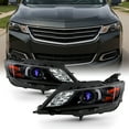 thumbnail image 1 of AKKON - Fits 2014 2015 2016 2017 2018 2019 2020 Chevy Impala Sedan [Halogen Type] Projector Black Headlights Pair Left+Right Replacement, 1 of 6
