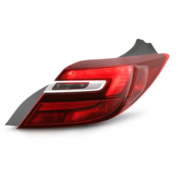 AKKON - Fits 2014 2015 2016 2017 Buick Regal 4Door Sedan LED Running Red Clear Outer Tail Lamp Brake Light Passenger Right Side