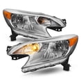 thumbnail image 1 of AKKON - Fits 2014-2016 Nissan Versa Note Chrome Headlights Headlamp Pair Driver Left+Passenger Right 2014 2015 2016, 1 of 6