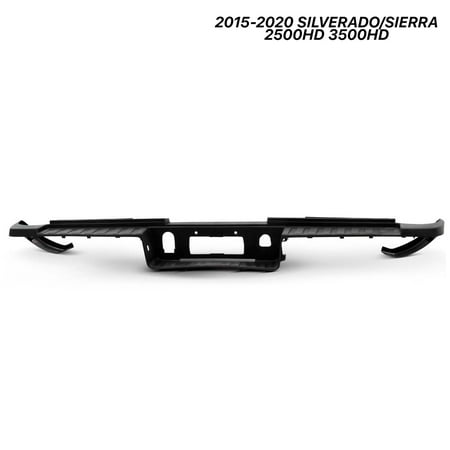 AKKON - Fits 2015-2020 Chevy Silverado / GMC Sierra 2500 HD 3500HD [Single Rear Wheel Model] Black Rear Bumper Bar Step Pad 78"