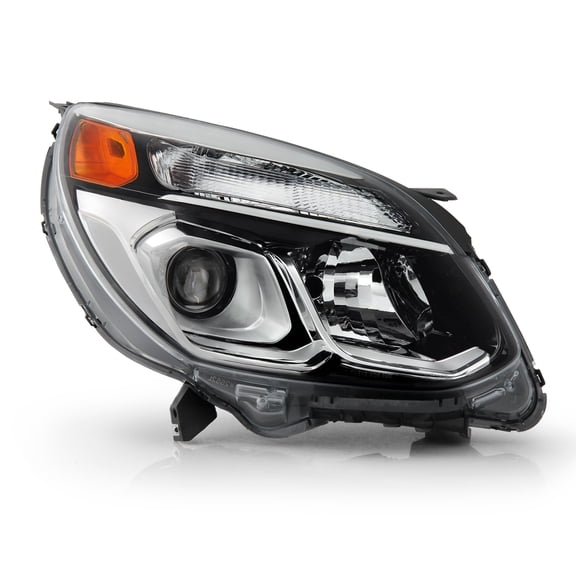 AKKON - Fits 2016-2017 Chevy Equinox SUV [Halogen Type] Projector Chrome Headlight Passenger Right Side RH Headlmap Replacement