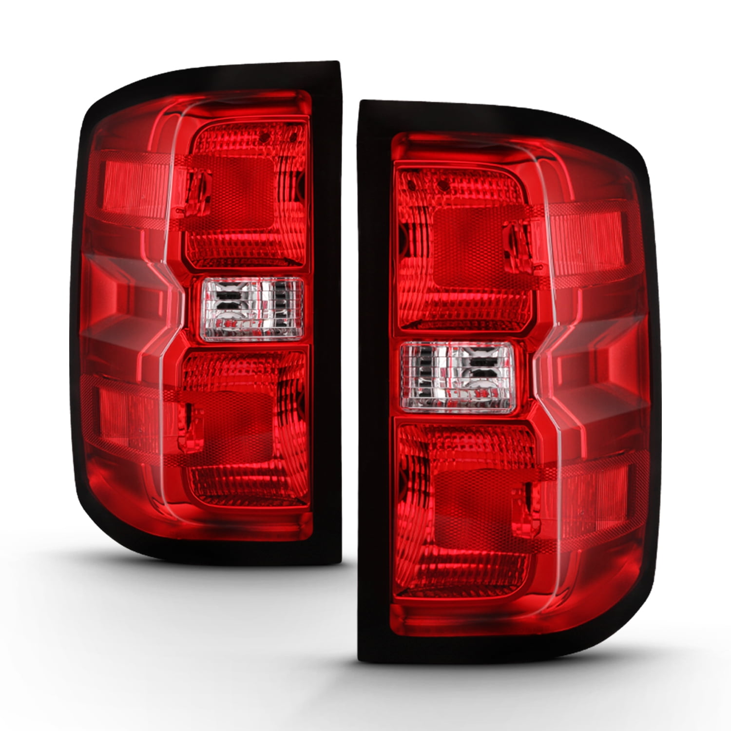 AKKON - Fits 2016-2018 Chevy Silverado 1500 2500HD 3500HD | GMC Sierra 3500 HD Tail Lights Brake Lamp Pair Driver+Passenger