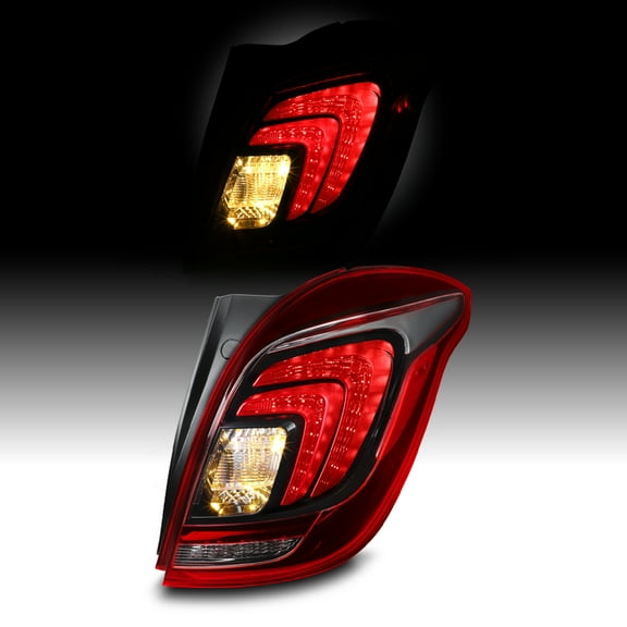 AKKON - Fits 2017-2022 Buick Encore LED DRL Running Brake Signal Red Clear Tail Light Brake Lamp Passenger Right Side