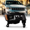 thumbnail image 1 of AKKON - Fits 2017-2021 Jeep Grand Cherokee SUV [Halogen Type] Projector Black Interior Headlight Passenger Right Replacement, 1 of 7