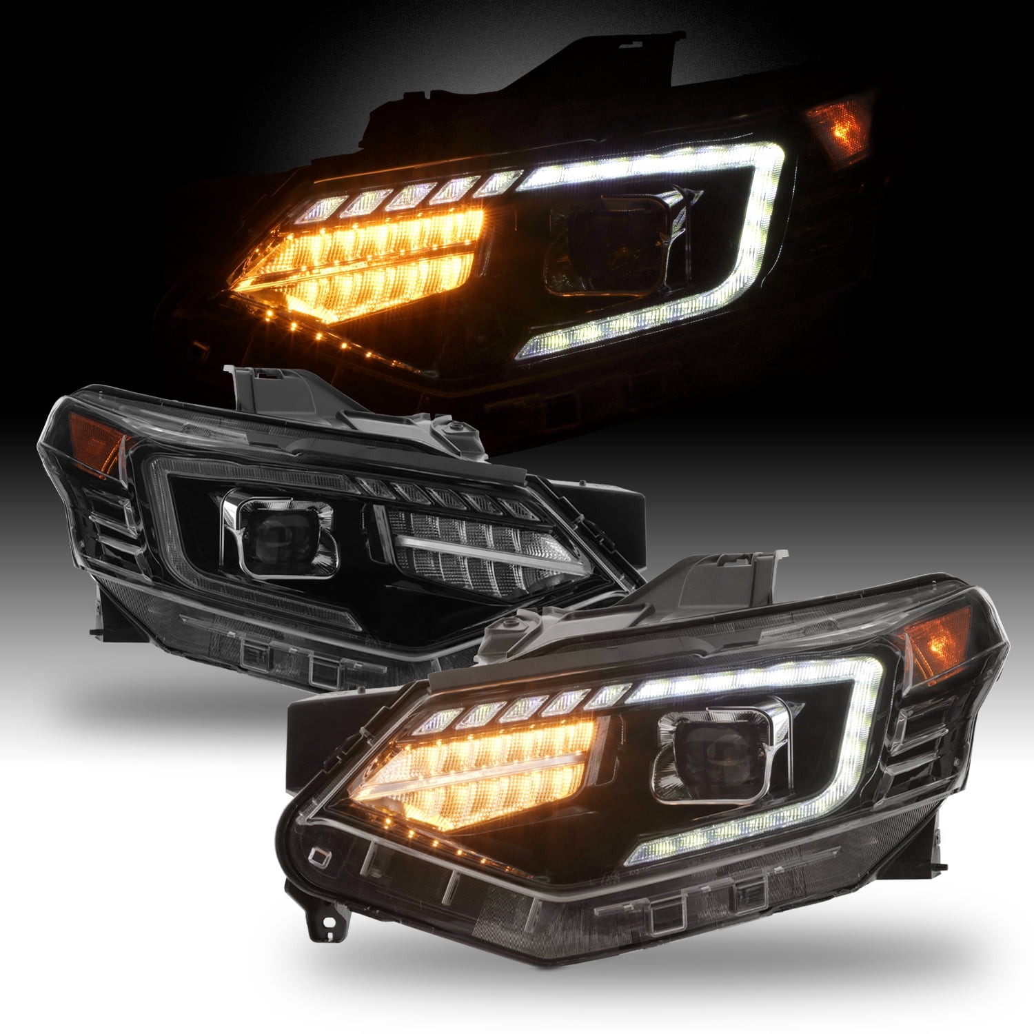 AKKON - Fits 2018-2021 Chevy Traverse [HID/Xenon Type] Projector Glossy ...