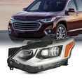 thumbnail image 1 of AKKON - Fits 2018-2021 Chevy Traverse LED Type w/ Tube DRL Running Chrome Headlight Driver Left Side Replacement 18-21, 1 of 6