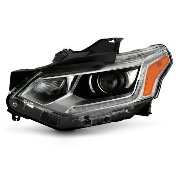 AKKON - Fits 2018-2022 Chevy Traverse HID/Xenon Type [LED DRL Running] Projector Chrome Headlight Driver Left Replacement 19 20