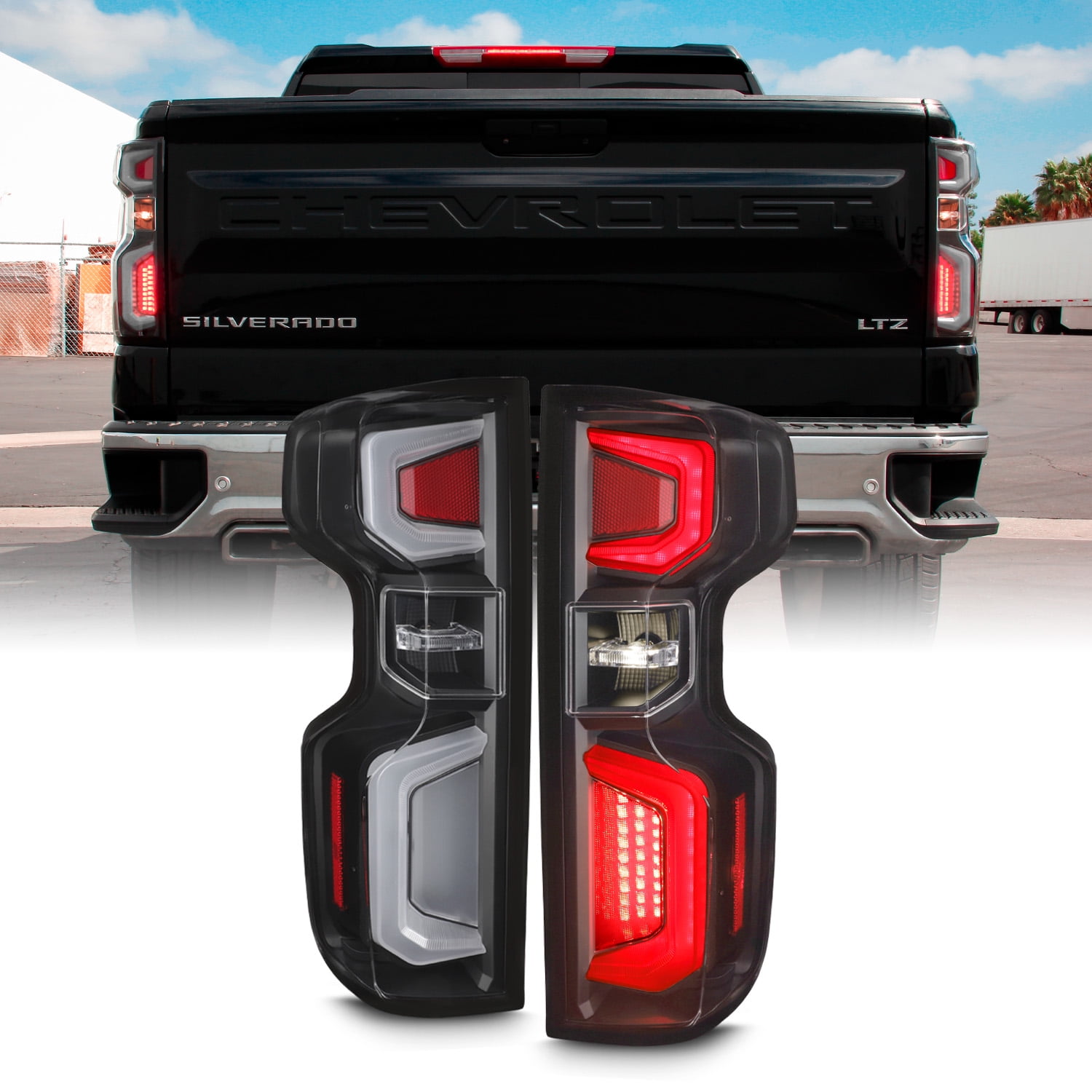 AKKON Fits 20192023 Chevy Silverado 1500 2500HD 3500HD [LED Type