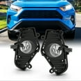 thumbnail image 1 of AKKON - Fits 2019-2024 Toyota Rav4 LE | XLE | Limited | XSE | SE Model Clear Bumper Fog Lights Pair Left+Right w/Accessories, 1 of 5