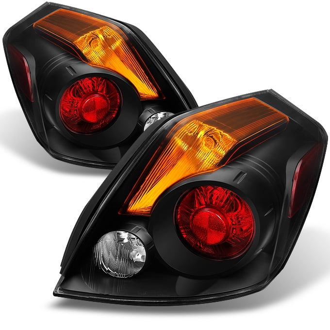 AKKON - Fits Altima 4 Door Sedan Black Tail Lights Brake Lamps Driver Left + Passenger Right Side Replacement