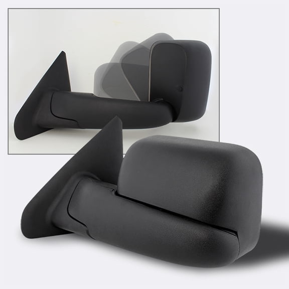 AKKON - For 02-08 Dodge Ram Extendable Towing Power Telescoping Wide Angle Side Mirrors Driver Left Side