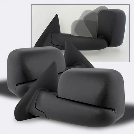AKKON - For 02-08 Dodge Ram Extendable Towing Power Telescoping Wide Angle Side Mirrors Left + Right Pair
