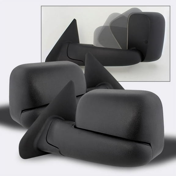 AKKON - For 02-08 Dodge Ram Extendable Towing Power Telescoping Wide Angle Side Mirrors Left Right Pair