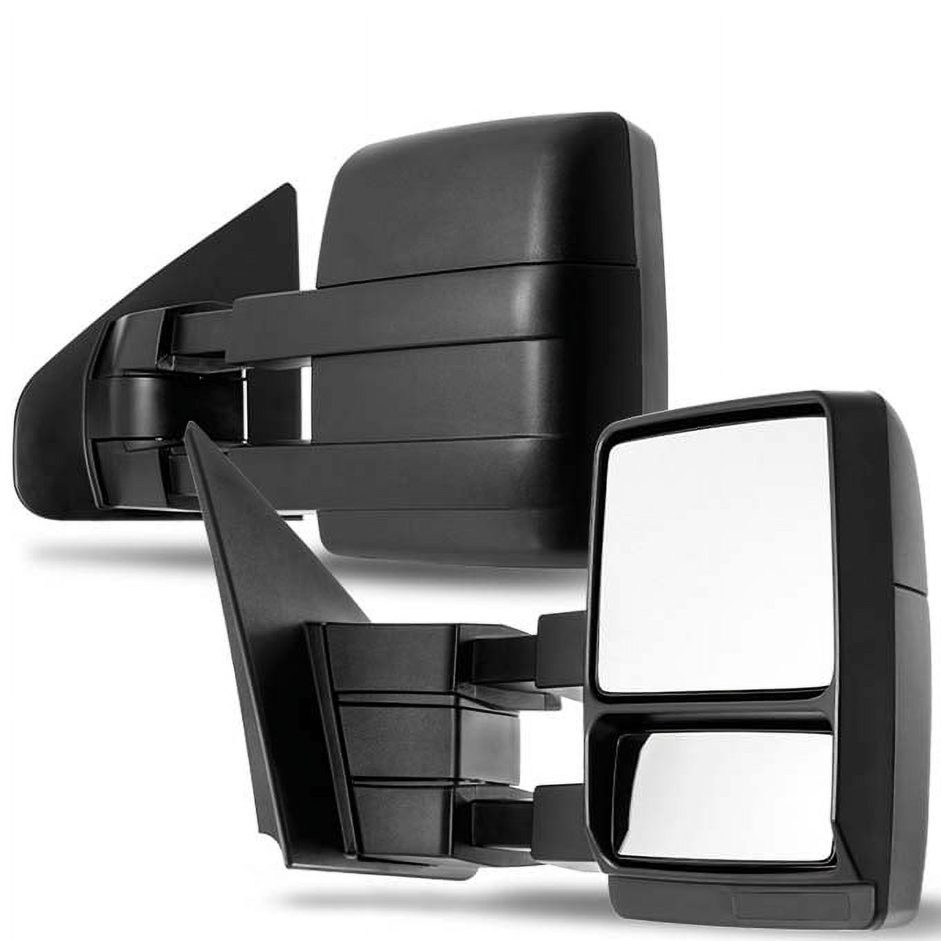 Pair Set Manual Side View Mirrors 5x8 Swing Lock with Plastic Housing
