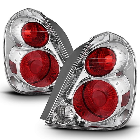 AKKON - For 05-06 Nissan Altima Chrome Bezel OE Direct Replacement Tail Brake Lights Lamp L+R
