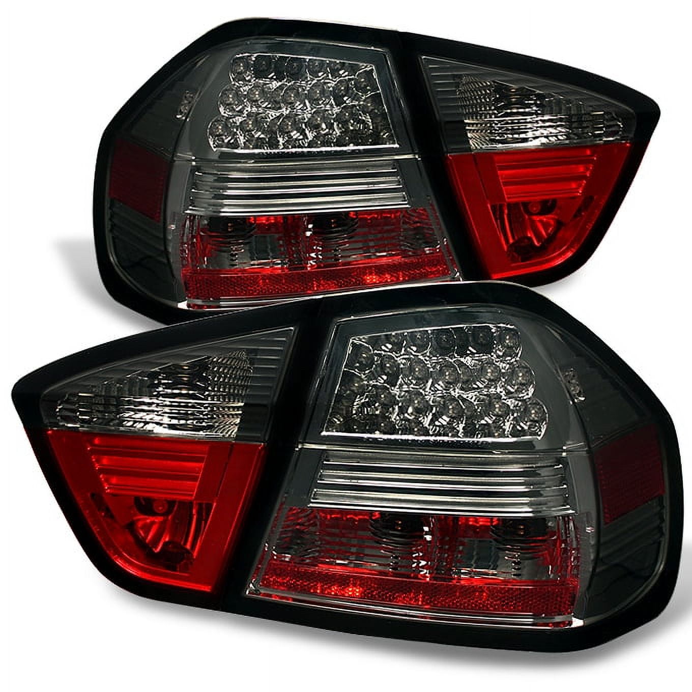 FK Pair LED Lightbar REAR LIGHTS BMW E90 E91 3 SERIES 05-08 red black Saloon LHD main image 0