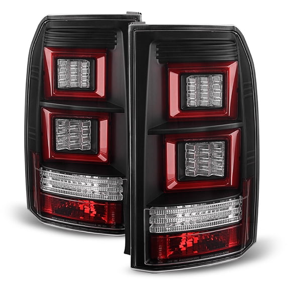 AKKON - For 05-09 Land Rover LR3 L319 Sport SUV Black Bezel Rear LED Tail Lights Brake Lamps Replacement Pair