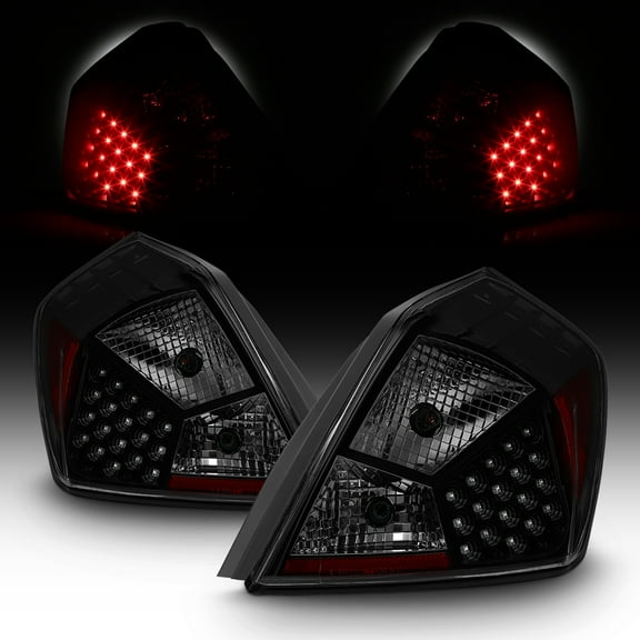 AKKON - For 07-12 Nissan Altima L32A 4DR Sedan Black Smoked LED Tail Brake Light Lamp Assembly