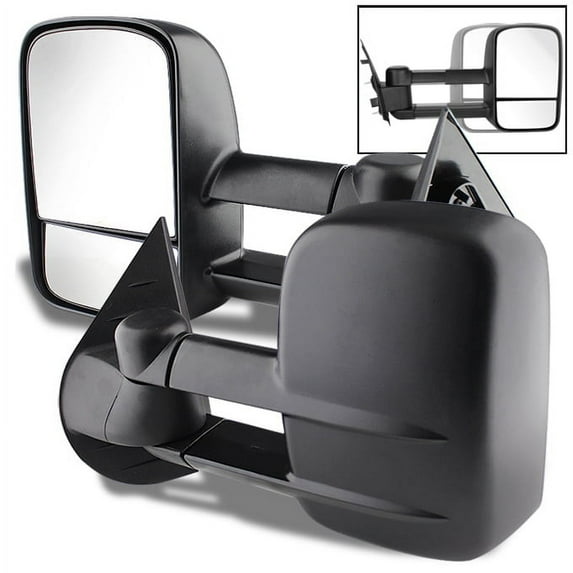 AKKON - For 07-13 Chevy Silverado Extendable Towing Power Telescoping Wide Angle Side Mirrors Left + Right Pair