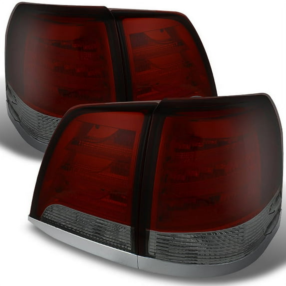 AKKON - For 08-11 Toyota Land Cruiser J200 Red Smoke V2 LED Tail Lights Brake Lamps Replacement Left + Right Set