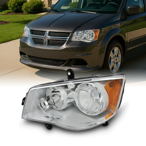 AKKON - For 08-16 Chrysler Town & Country 11-20 Dodge Grand Caravan Headlight Headlamp Left [Driver] Side