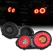 AKKON - For 2009-2017 Nissan GTR GT-R R35 Skyline Both Sides LED Tail Lights Lamp Set - Smoked Lens