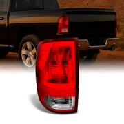 AKKON - For 09-18 Dodge Ram 1500/2500/3500 Pickup Truck Rear Red Clear Tail Light TailLamp Brake Lamp Driver Left Side