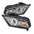 thumbnail image 1 of AKKON - For 10-14 Ford Mustang Sport Coupe Chrome CCFL Ring DRL LED Design Projector Headlights Replacement Pair, 1 of 3