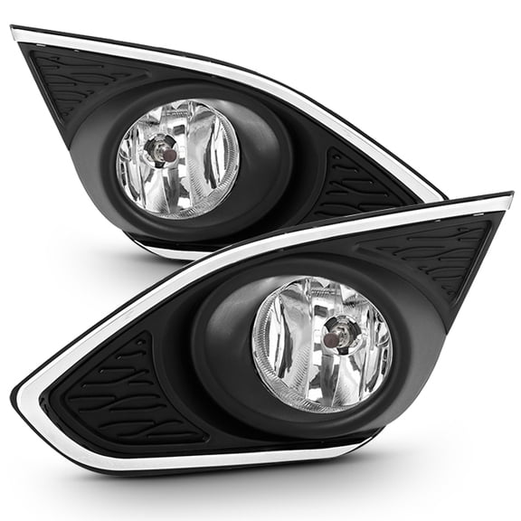 AKKON - For 13-15 Chevy Spark M300 Chrome Bezel Bumper Driving Fog Light Lamp W/ Switch
