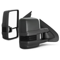AKKON - For 14-20 Chevy Silverado Smoke Extendable Towing Power Heated Function Side Mirrors Left   Right Pair