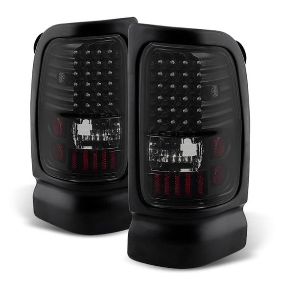 AKKON - For 1994-2001 Ram 1500 1994-2002 Ram 2500 3500 Pickup Truck Black Smoked LED Tail Lights Brake Lamps LH+RH Pair