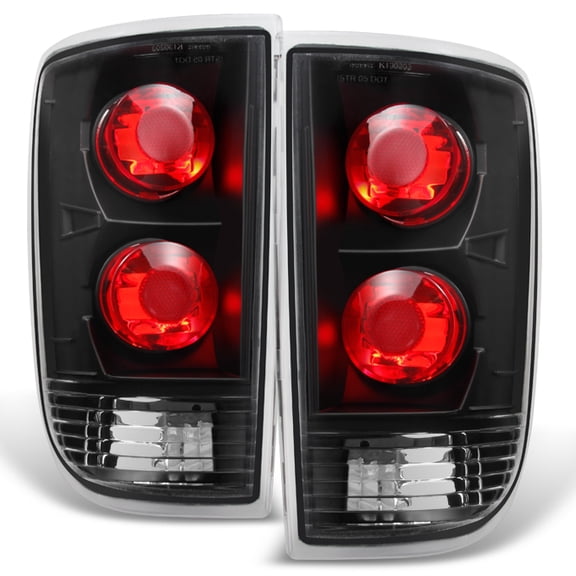 AKKON - For 1995-2004 Chevy Blazer S10 GMC Jimmy Envoy LH + RH Black Replacement Taillights Tail Lamps Pair Set