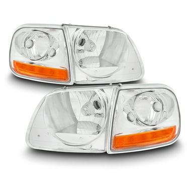 AKKON - For 1997-2003 Ford Expedition | F-150 | F-250 Lightduty Headlights Headlamps + Signal Lights Combo Set