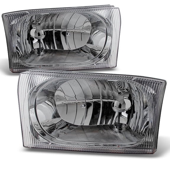 AKKON - For 1999-2004 Ford Excursion F250 F350 F450 F550 Superduty Clear Headlights Replacement Driver +Passenger Side Pair Set